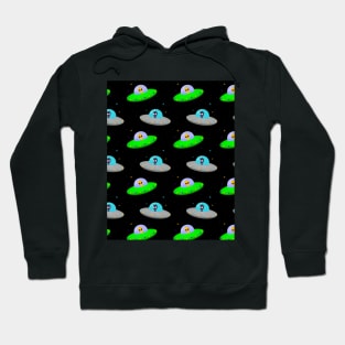 UFO Pattern Digital Art Hoodie